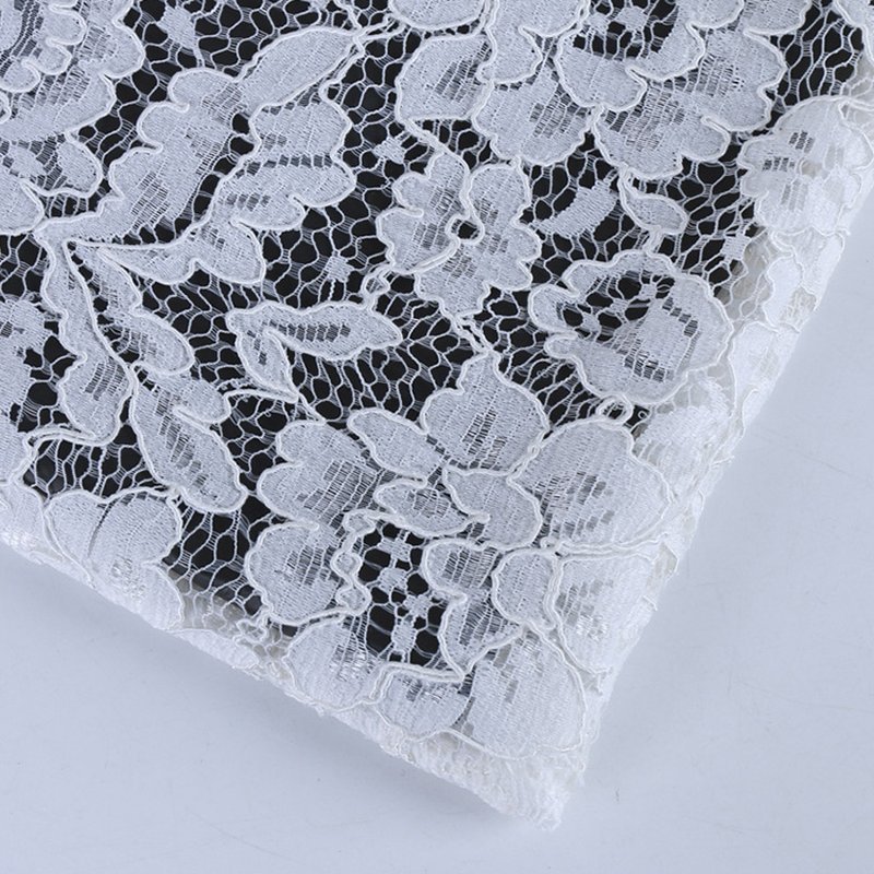 Cutwork Bridal Evening Nylon Lace Fabric for Women's Wear Wholesale Su 7
